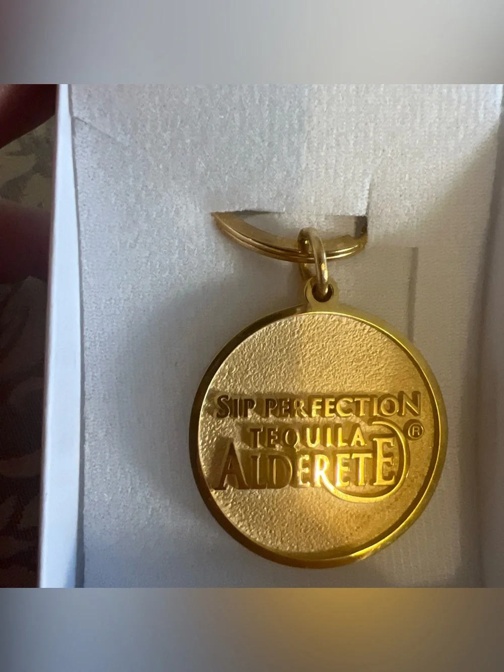 Sip Perfection Tequila Alderete Keyring  Gift Favorite Drink Smooth